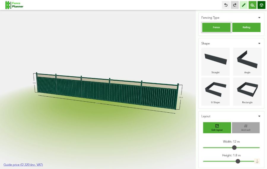 Fencing Configurator 3D-Konfigurator